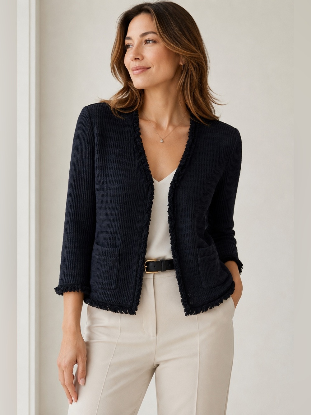 Gerard Darel Paris Lightweight Knit Jacket – EU 42